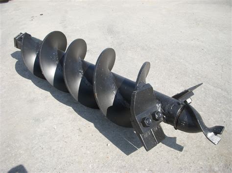 9 auger bit for skid steer|case skid steer auger attachment.